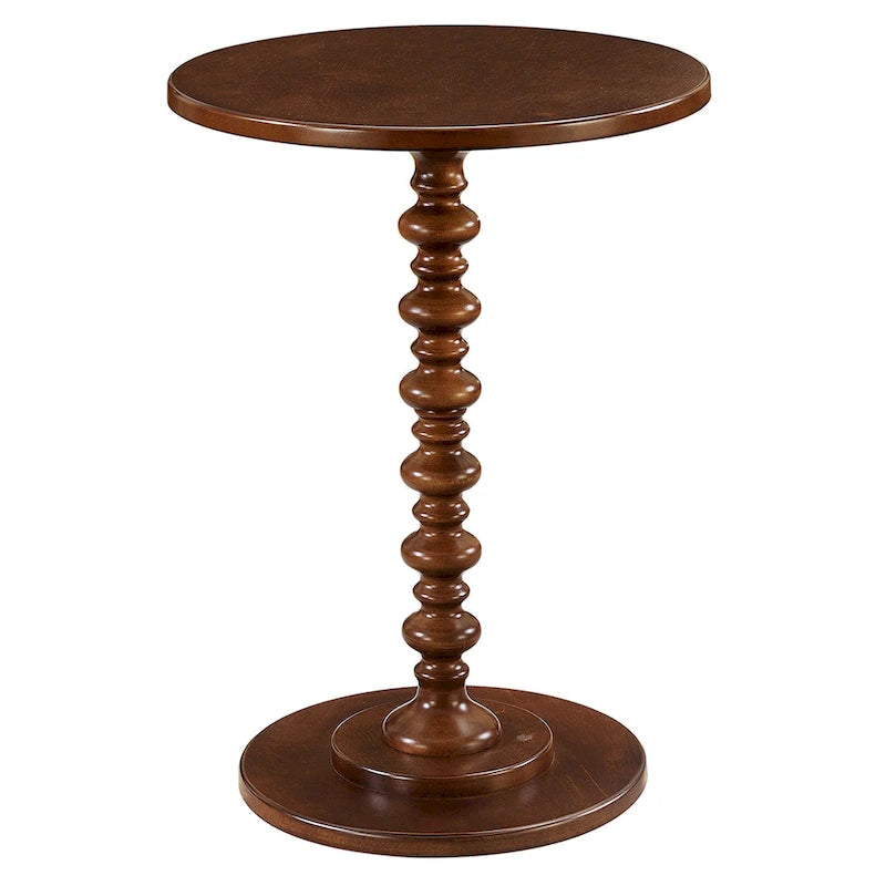 Multi-Color Round Spindle Side Table for 1