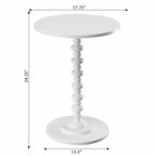 Multi-Color Round Spindle Side Table for 1