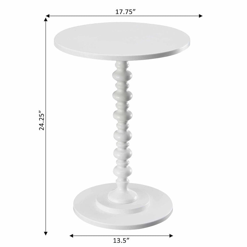 Multi-Color Round Spindle Side Table for 1