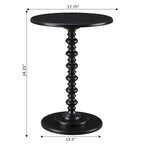 Multi-Color Round Spindle Side Table for 1