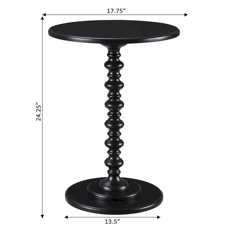 Multi-Color Round Spindle Side Table for 1