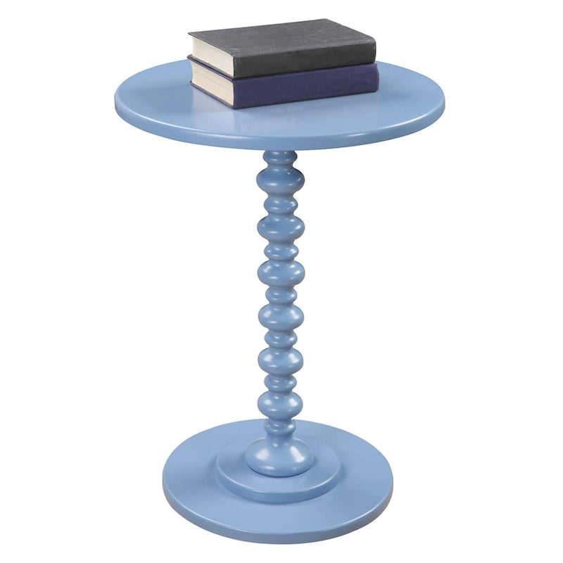 Multi-Color Round Spindle Side Table for 1