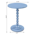 Multi-Color Round Spindle Side Table for 1