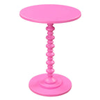 Multi-Color Round Spindle Side Table for 1