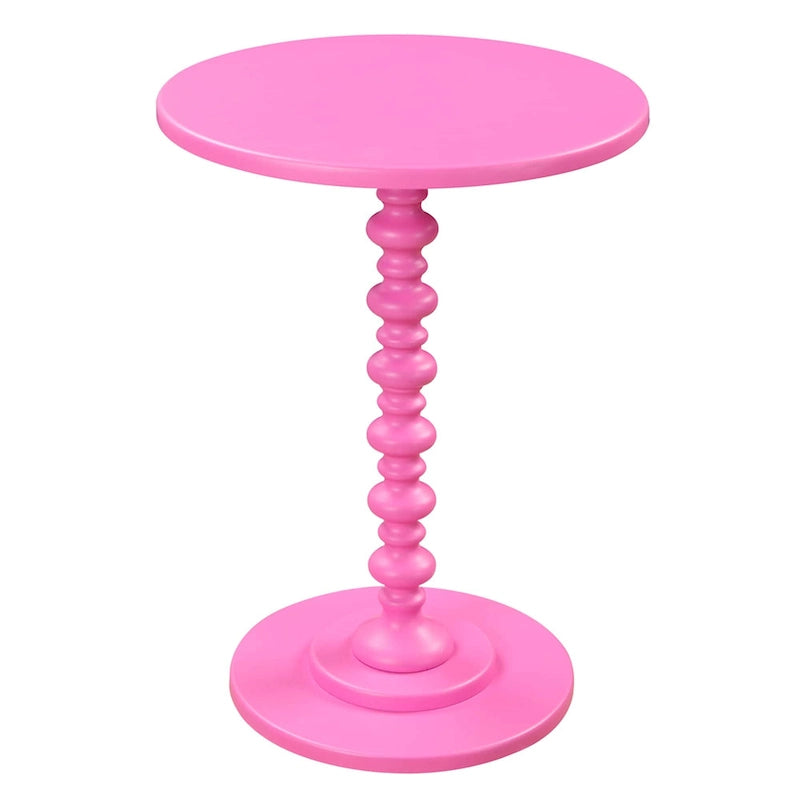 Multi-Color Round Spindle Side Table for 1