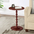 Multi-Color Round Spindle Side Table for 1