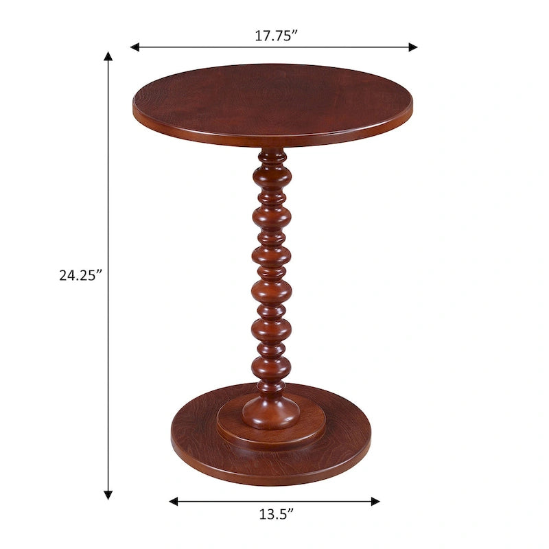 Multi-Color Round Spindle Side Table for 1