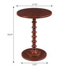 Multi-Color Round Spindle Side Table for 1