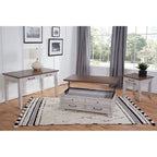 Two-Tone Lift-Top Coffee Table with Storage Drawers & Casters, Rustic Brown / Rustic Ivory