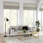 Brass / Blackened Bronze / White / Satin Nickel Metal & Glass Coffee Table, 1-Person, 2 Sizes