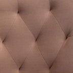 Velvet Dining Chair Set of 2, Tufted Back with Gold Ring Pull, Armless