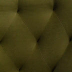 Velvet Dining Chair Set of 2, Tufted Back with Gold Ring Pull, Armless