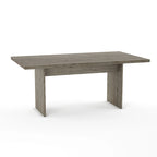 Greyish-Brown & Light Grey 7-Piece Dining Set for 6, Modern Style