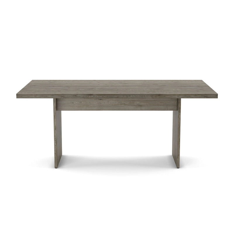 Greyish-Brown & Light Grey 7-Piece Dining Set for 6, Modern Style