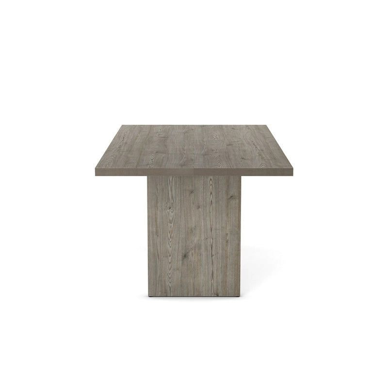 Greyish-Brown & Light Grey 7-Piece Dining Set for 6, Modern Style