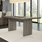 Greyish-Brown & Light Grey 7-Piece Dining Set for 6, Modern Style