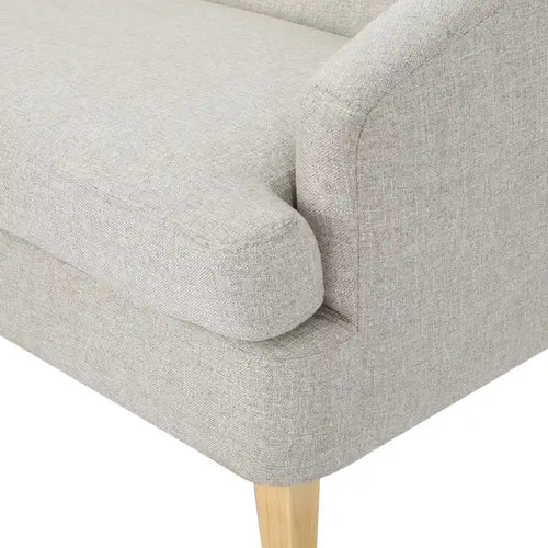 Causeuse en tissu moderne du milieu du siècle beige / gris / bleu – 2 places