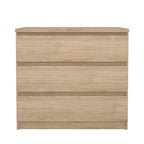 3-Drawer Chest | Truffle Oak / Black Woodgrain / Hickory / Black Matte / White Gloss | Flat-Front Style | 2-Person Assembly