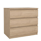 3-Drawer Chest | Truffle Oak / Black Woodgrain / Hickory / Black Matte / White Gloss | Flat-Front Style | 2-Person Assembly