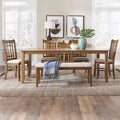 Antique Honey 6-Person Mission Style Rectangular Dining Set