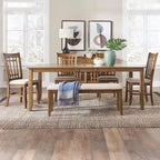 Antique Honey 6-Person Mission Style Rectangular Dining Set