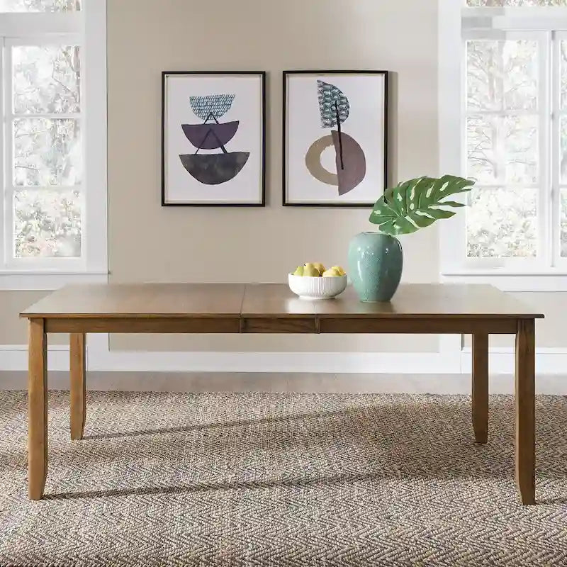 Antique Honey 6-Person Mission Style Rectangular Dining Set