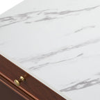 White Modern Farmhouse 1-Drawer 2-Door Storage Cabinet, 2-Person Assembly
