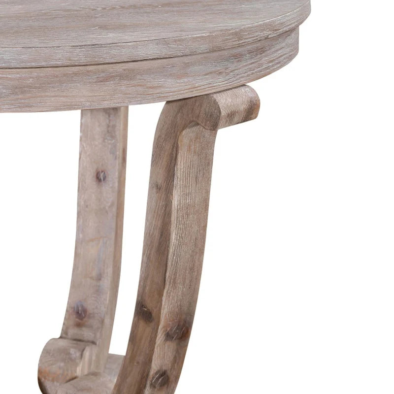 Stone White Wash Wood Veneer 3-Piece Table Set (1 Cocktail + 2 End Tables)