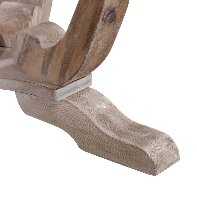 Stone White Wash Wood Veneer 3-Piece Table Set (1 Cocktail + 2 End Tables)