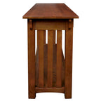 Brown Mission Console Table, 1-Person Use, 2-Drawer