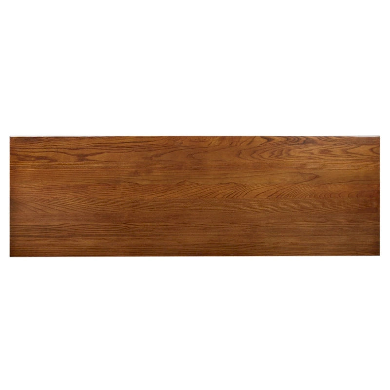 Brown Mission Console Table, 1-Person Use, 2-Drawer