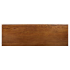 Brown Mission Console Table, 1-Person Use, 2-Drawer