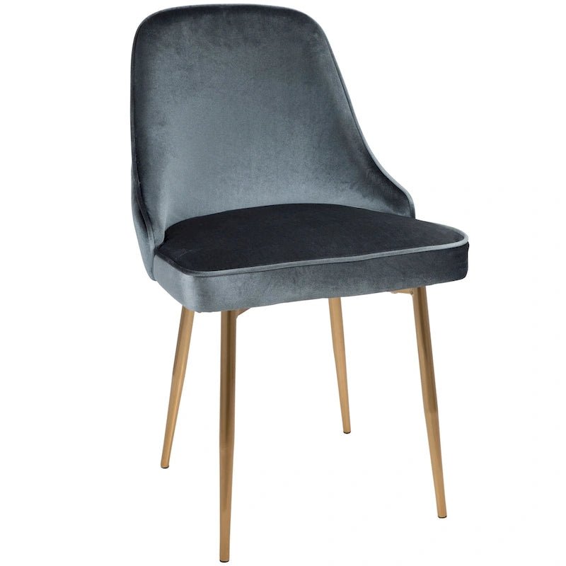 Velvet Dining Chair, Set of 2, Multi-Color Options
