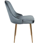 Velvet Dining Chair, Set of 2, Multi-Color Options