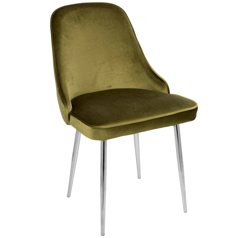 Velvet Dining Chair, Set of 2, Multi-Color Options