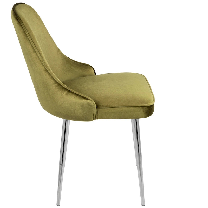 Velvet Dining Chair, Set of 2, Multi-Color Options