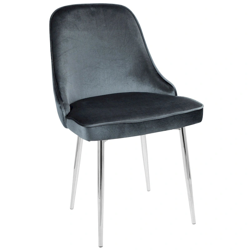 Velvet Dining Chair, Set of 2, Multi-Color Options
