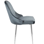 Velvet Dining Chair, Set of 2, Multi-Color Options