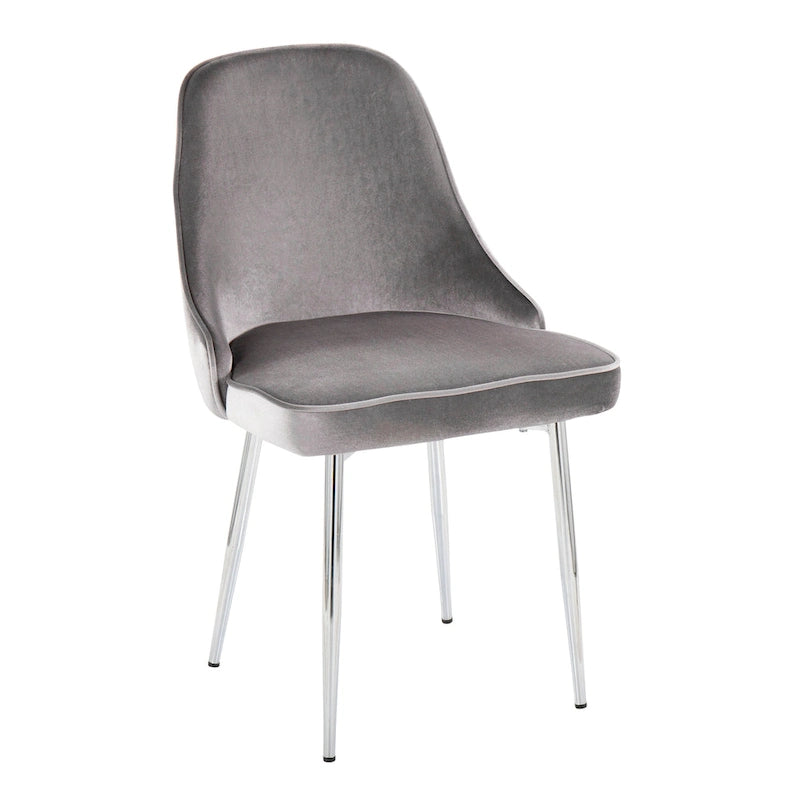 Velvet Dining Chair, Set of 2, Multi-Color Options