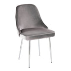 Velvet Dining Chair, Set of 2, Multi-Color Options
