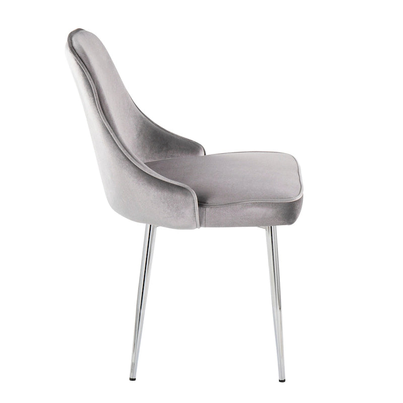 Velvet Dining Chair, Set of 2, Multi-Color Options