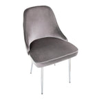 Velvet Dining Chair, Set of 2, Multi-Color Options