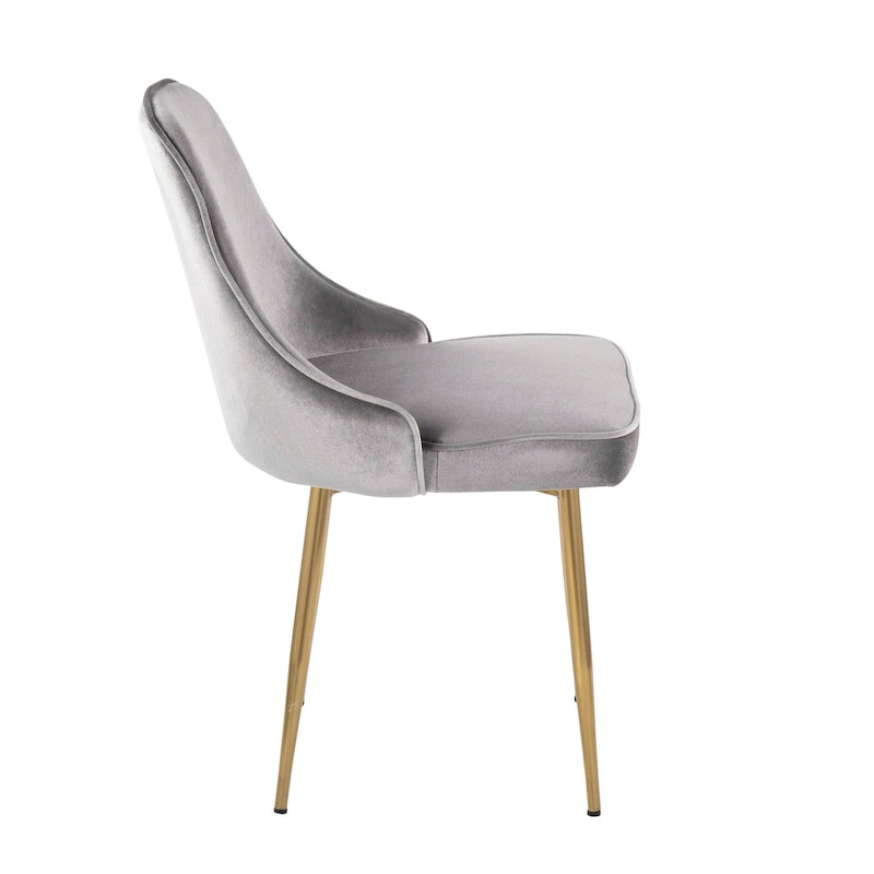 Velvet Dining Chair, Set of 2, Multi-Color Options