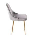 Velvet Dining Chair, Set of 2, Multi-Color Options