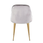 Velvet Dining Chair, Set of 2, Multi-Color Options