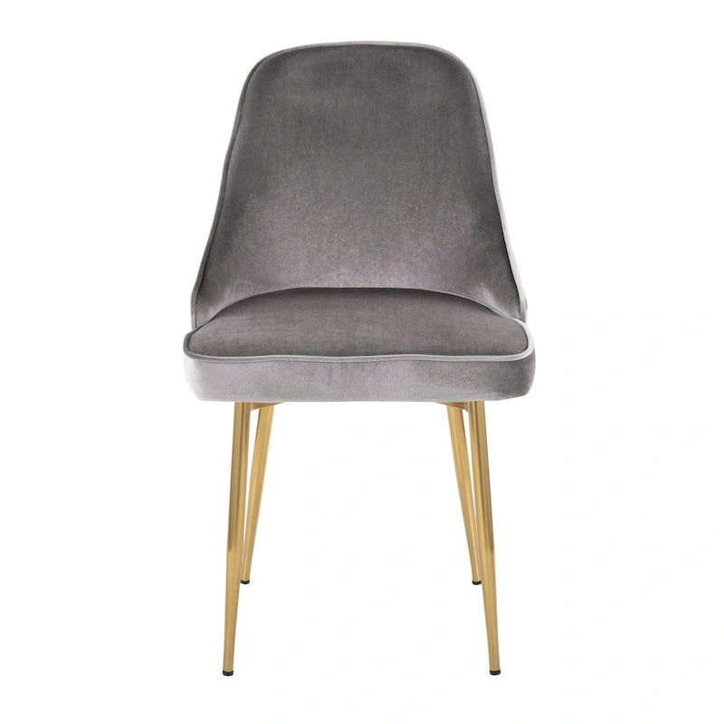 Velvet Dining Chair, Set of 2, Multi-Color Options