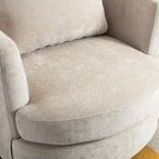 Multi-Color Boucle Swivel Barrel Chair, Set of 2
