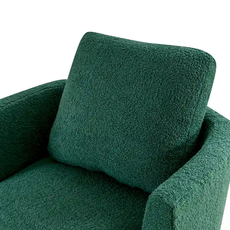Multi-Color Boucle Swivel Barrel Chair, Set of 2