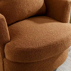 Multi-Color Boucle Swivel Barrel Chair, Set of 2