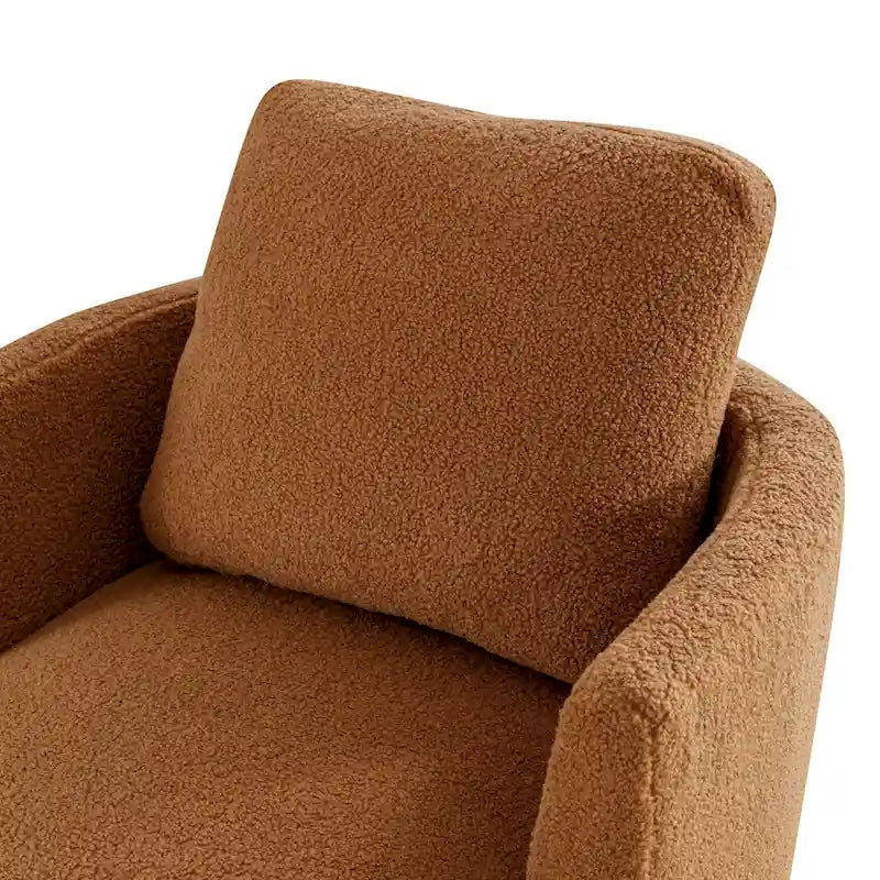 Multi-Color Boucle Swivel Barrel Chair, Set of 2